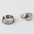 925 Sterling Silver Vintage Adjustable Fashion Ring Women Girls Jewellery UK