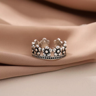 Vintage Flower Linked Adjustable Ring 925 Sterling Silver Women Girls Jewellery