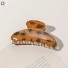 Large Coffee Colour Hair Claw Crab Clip Hair Styling For Women Hair Accessories