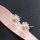 925 Sterling Silver Lovely Flower Stud Earrings Women Girls Jewellery Gift UK