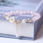 Beautiful Daisy Beaded Charm Bracelet Women Girls Childrens Jewellery Gift