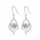 Swirl Stone Pendant Necklace Stud Earrings 925 Sterling Silver Women Jewellery