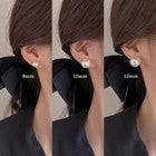 925 Sterling Silver Beatutiful Pearl Stud Earrings Women Girls Jewellery Gift