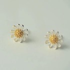 925 Sterling Silver Sun Flower Stud Earrings Jewellery Women Girls Gift UK