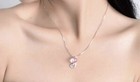 Moonstone Cat Pendant Necklace Stud Earrings 925 Sterling Silver Women Jewellery
