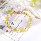 Bohemia Beaded Daisy Charm Bracelet Women Girls Jewellery Gift UK