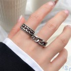 Vintage Twisted Adjustable Ring 925 Sterling Silver Women Girls Jewellery Gift