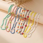 Bohemia Colourful Beaded Daisy Choker Necklace Women Girls Jewellery Gift UK