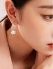 925 Sterling Silver Crystal Pearl Drop Hook Earrings Womens Girls Jewellery Gift