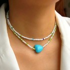 Bohemia Colourful Beaded Fahsion Choker Necklace Women Girls Jewellery Gift UK