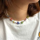 Bohemia Colourful Beaded Pearl Choker Necklace Women Jewellery Gift UK