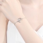 Women Girls Cute Moon Cat Charm Bracelet 925 Sterling Silver Jewellery Gift UK