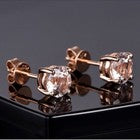 Womens 925 Sterling Silver Cubic Zirconia Round Stud Earrings Jewellery Gift