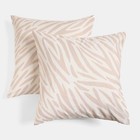 OHS Fun Print Garden Cushion Covers 2 Pack Water Resistant Outdoor Indoor