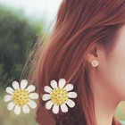 925 Sterling Silver Sun Flower Stud Earrings Jewellery Women Girls Gift UK