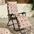 OHS Tiles Print Gravity Chair Seat Cushion Water Resistant Filled Garden Pad