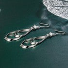 925 Sterling Silver Hollow Water Drop Shaped Hook Earrings Women Girls Jewellery