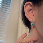 925 Sterling Silver Heart Moonstone Hook Earrings Jewellery Women Girls Gift UK