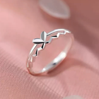 925 Sterling Silver Lovely Butterfly Adjustable Ring Women Girls Jewellery Gift