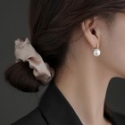 925 Sterling Silver Beautiful Pearl Hoop Earrings Jewellery Women Girls Gift UK