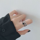 Women Girls Fashion Vintage Adjustable Ring 925 Sterling Silver Jewellery Gift