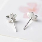 Womens Girls Beautiful Flower Stud Earrings 925 Sterling Silver Jewellery Gift