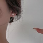 925 Sterling Silver Star Bead Dangle Drop Stud Earrings Women Girls Jewellery