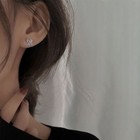 925 Sterling Silver Bow Tie Heart Stud Earrings Jewellery Women Girls Gift UK