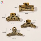 Large Coffee Colour Hair Claw Crab Clip Hair Styling For Women Hair Accessories