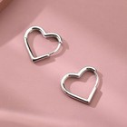 Womens Girls 925 Sterling Silver Love Heart Hoop Earrings Jewellery Gift UK