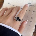 Vintage Beauty Rose Adjustable Ring 925 Sterling Silver Women Girls jewellery