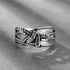 Women Girls Elegant Bow Tie Adjustable Ring 925 Sterling Silver Jewellery Gift U