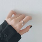 Women Girls Fashion Vintage Adjustable Ring 925 Sterling Silver Jewellery Gift