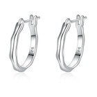925 Sterling Silver Bamboo Hoop Earrings Women Girls Jewellery Gift UK