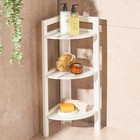 OHS Shelving Unit 3 Tier Storage MDF Home Organiser Display Corner Space Saving