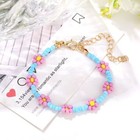 Bohemia Beaded Daisy Charm Bracelet Women Girls Jewellery Gift UK