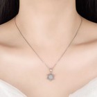 Crystal Snowflakes 925 Sterling Silver Necklace Stud Earrings Christmas Gift UK
