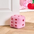 OHS Dice Weighted Door Stop Teddy Fleece Decorative Stoppers