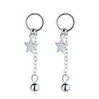 925 Sterling Silver Star Bead Drop Stud Earrings Women Girls Jewellery Gift UK