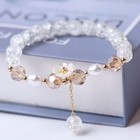 Beautiful Daisy Beaded Charm Bracelet Women Girls Childrens Jewellery Gift