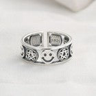 925 Sterling Silver Vintage Adjustable Fashion Ring Women Girls Jewellery UK