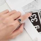 925 Sterling Silver Heart Fashion Adjustable Ring Women Girls Jewellery Gift UK