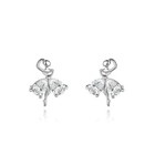 Women Girls Beautiful Ballet Stud Earrings 925 Sterling Silver Jewellery Gift UK