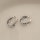 925 Sterling Silver Twisted Fashion Hoop Earrings Jewellery Women Girls Gift UK
