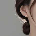 925 Sterling Silver Cute Pink Heart Stud Earrings Jewellery Women Girls Gift UK