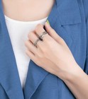 925 Sterling Silver Vintage Adjustable Fashion Ring Women Girls Jewellery UK