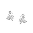 Women Girls Beautiful Ballet Stud Earrings 925 Sterling Silver Jewellery Gift UK