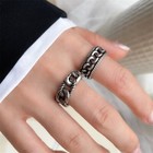 Vintage Twisted Adjustable Ring 925 Sterling Silver Women Girls Jewellery Gift