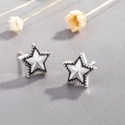 Vintage star Stud Earrings 925 Sterling Silver Women Girls Jewellery Gift
