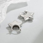 925 Sterling Silver Star Shaped Fashion Hoop Earrings Jewellery Women Girls Gift